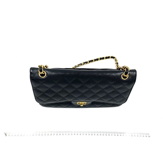 Chanel double flap bag quilted caviar jumho - Picture 4 of 17